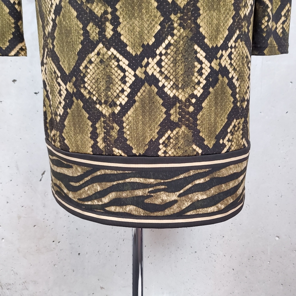 Michael Kors Python Snake Print Long Sleeve Dress… - image 4